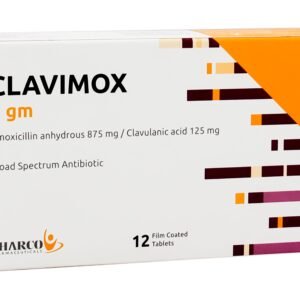 Clavimox 1 gm 12 Tablets Broad-Spectrum Antibiotic