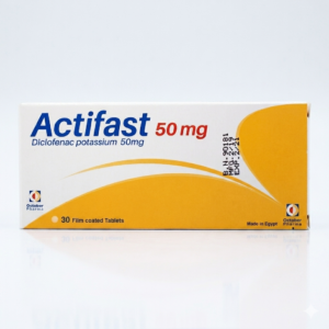Actifast 50 mg Tablets for Pain Relief and Anti-Inflammatory – 30 Tabs