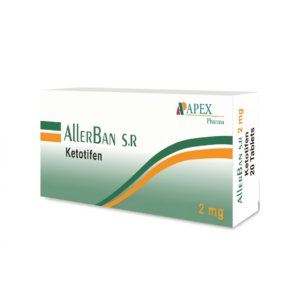 Allerban S.R. 2 mg Sustained Release Tablets for Allergy Relief – 20 Tabs