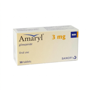 Amaryl 3 mg Tablets for Type 2 Diabetes – 30 Tabs