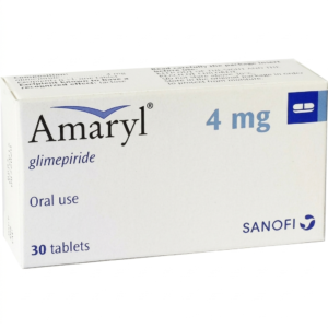 Amaryl 4 mg Tablets for Type 2 Diabetes – 30 Tabs