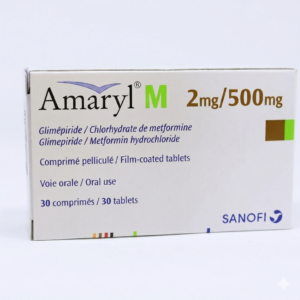 Amaryl M 2/500 mg Tablets for Type 2 Diabetes – 30 Tabs