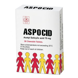 Aspocid Paed Chewable Tablets for Pain & Fever Relief – 30 Chewable Tabs