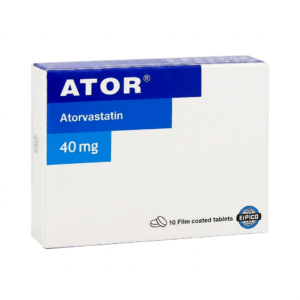 Ator 40 mg Tablets for Cholesterol & Heart Protection – 10 Tabs