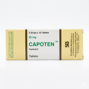 Capoten 25 mg Tablets for Blood Pressure & Heart Support – 20 Tabs