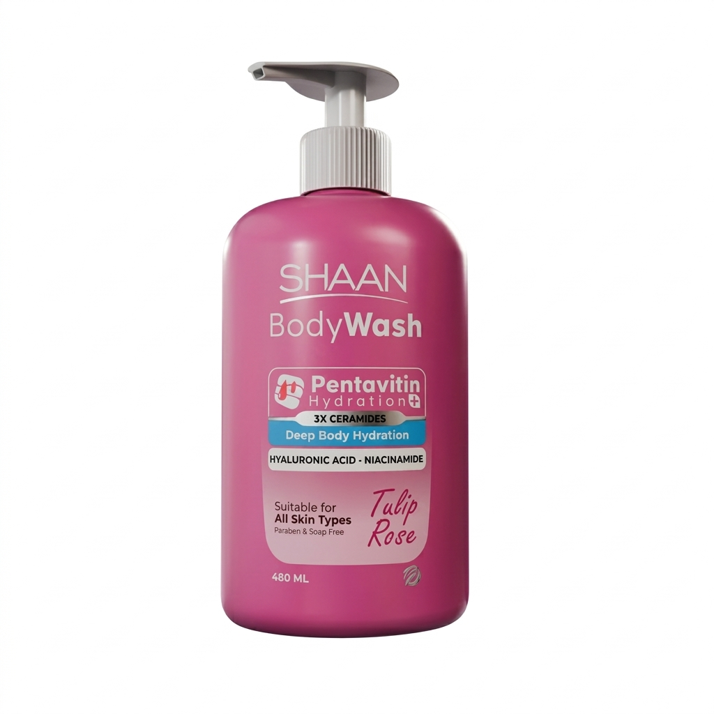 Shaan Tulip Flower Moisturizing Body Wash 480 ml for Cleansing and Hydration