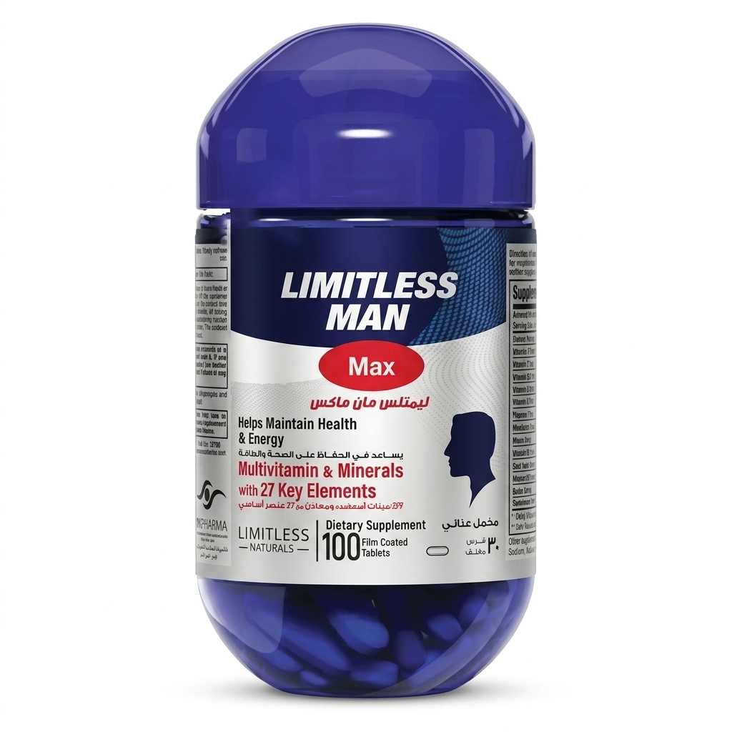 Limitless Man Max 100 Tablets for Men's Health and Energy Support