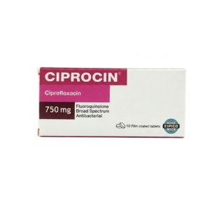 Ciprocin 750 mg 10 Tablets Broad-Spectrum Antibiotic