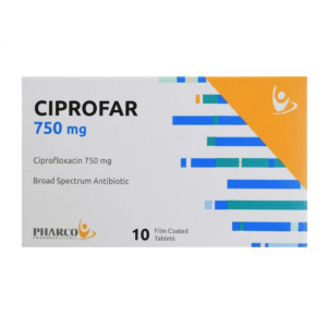 Ciprofar 750 mg 10 Tablets Broad-Spectrum Antibiotic