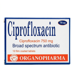 Ciprofloxacin 750 mg 10 Tablets Broad-Spectrum Antibiotic