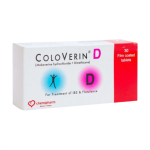 Coloverin D 30 Tablets for IBS and Bloating Relief