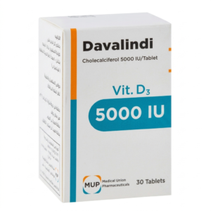 Davalindi Vitamin D3 5000 IU 30 Tablets for Bone & Immune Support