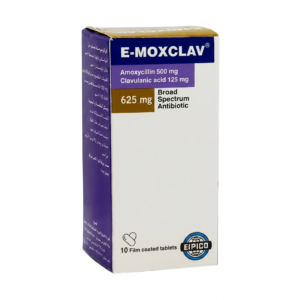 E-Moxclav 625 mg 10 Tablets for Bacterial Infections