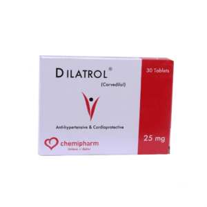 Dilatrol 25 mg 30 Tablets for Hypertension & Heart Failure