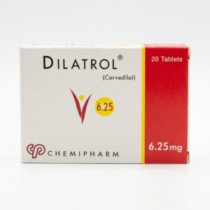 Dilatrol 6.25 mg 30 Tablets for Hypertension & Heart Failure