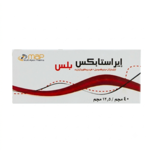 ايـراستابكس بلس 40/12.5 مجم 30 قرص لعلاج ارتفاع ضغط الدم وحماية القلب