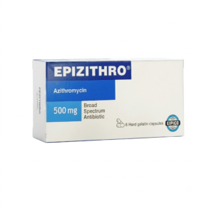 Epizithro 500 mg 6 Capsules for Bacterial Infections