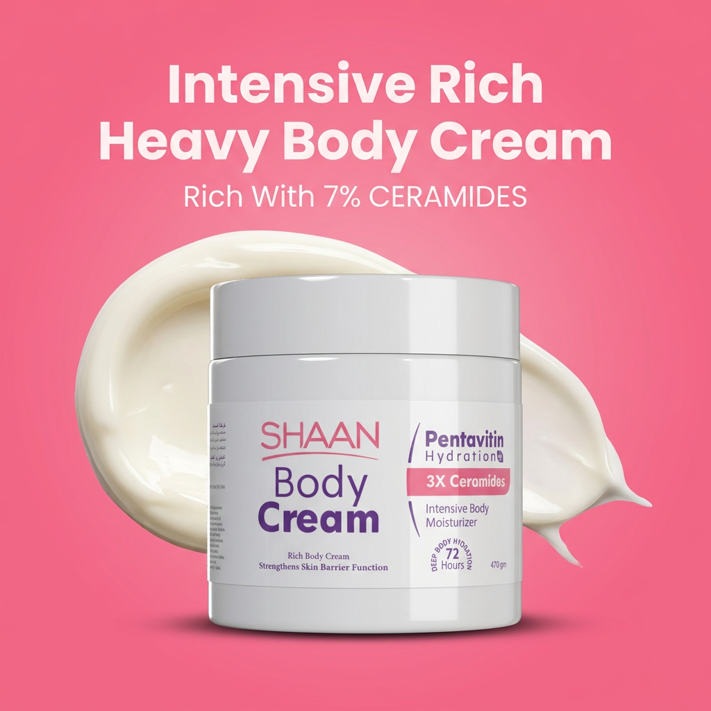 Shaan Intensive Moisturizing Body Cream Rich Texture 470 gm for Deep Hydration - Image 2