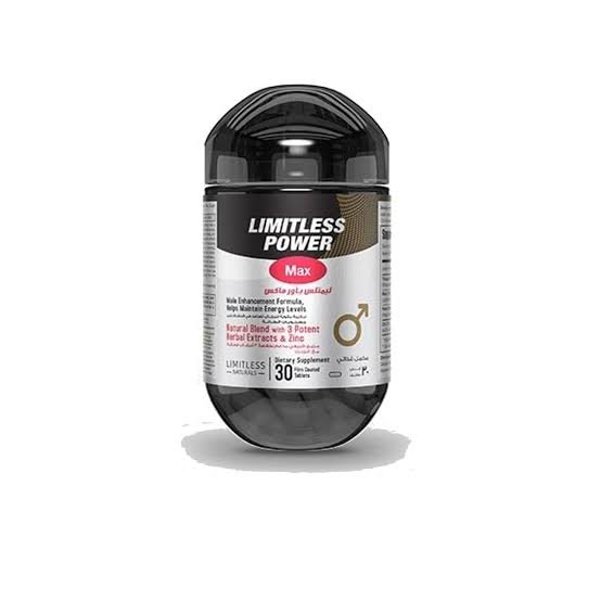 Limitless Power Max 30 Tablets for Men's Energy and Vitality Support