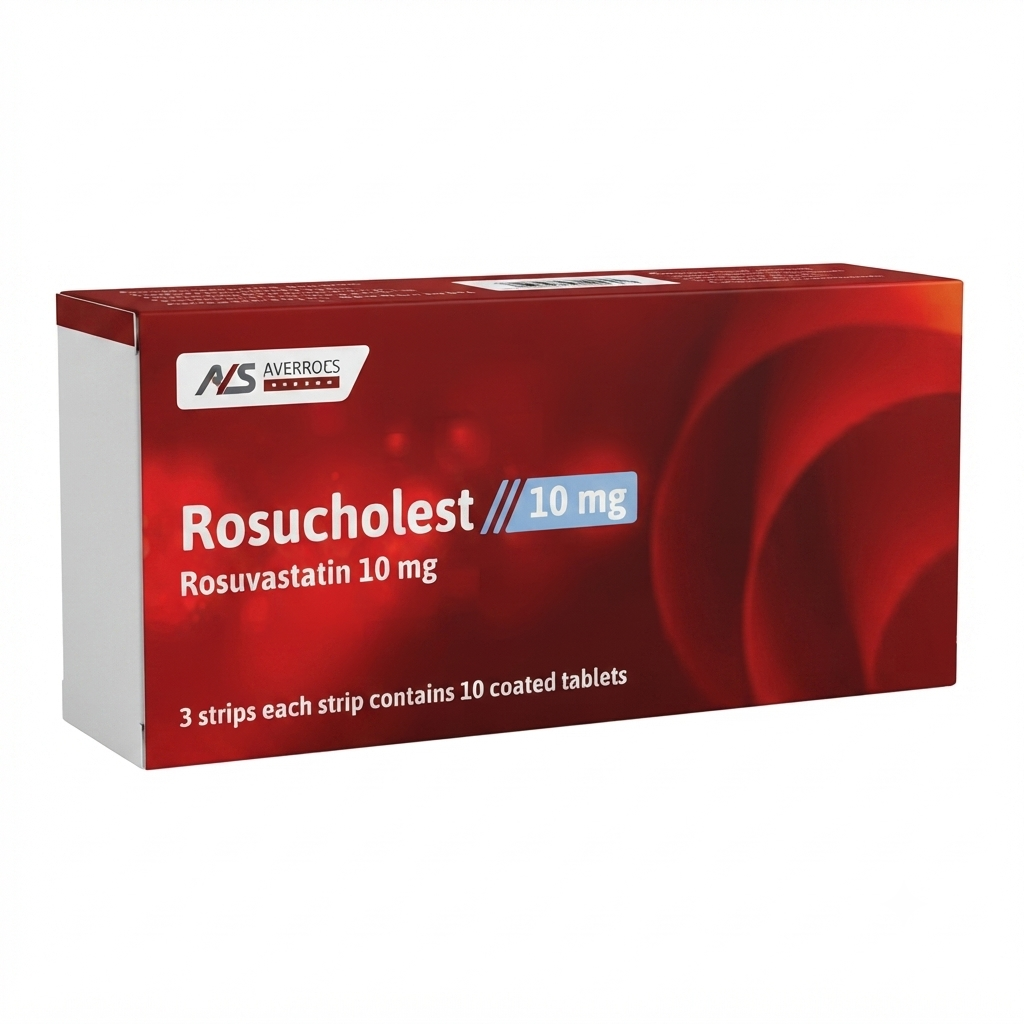 Rosucholest 10 mg 30 Tablets Cholesterol Lowering Treatment