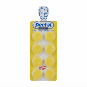 Pectol Lemon 8 Lozenges for Sore Throat and Cough Relief