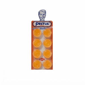 Pectol Orange 8 Lozenges for Sore Throat and Cough Relief