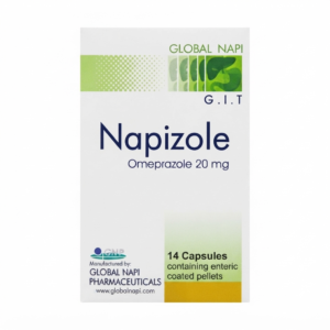 Napizole 20 mg 14 Capsules for Acid Reflux and Stomach Ulcer Treatment