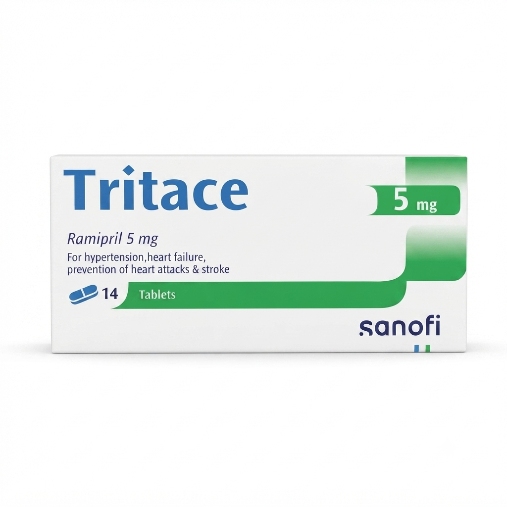 Tritace 5 mg 14 Tablets for Hypertension & Heart Protection