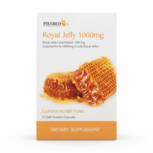 Royal Jelly 1000 mg 12 Capsules Energy & Vitality Supplement