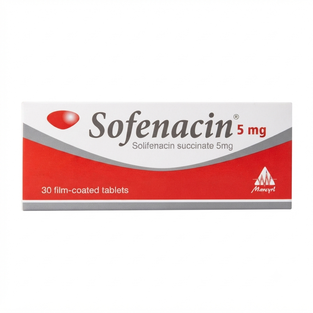 Sofenacin 5 mg 30 Tablets Overactive Bladder Treatment
