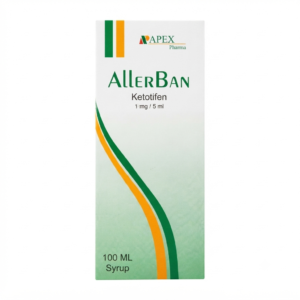 Allerban 1mg/5ml Syrup 100ml Antihistamine for Allergy Relief