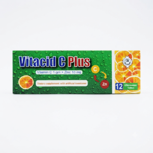 Vitacid C 1 g 12 Effervescent Tablets Vitamin C Supplement