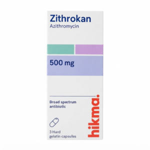 Zithrokan 500 mg 3 Capsules Broad-Spectrum Antibiotic
