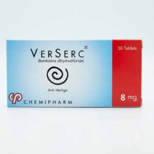 Verserc 8 mg 30 Tablets Betahistine