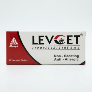 Levcet 5 mg 20 Tablets for Allergy Relief