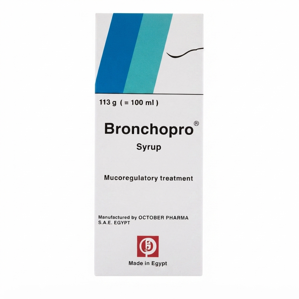 Bronchopro 15 mg/5 ml Syrup Mucolytic Expectorant