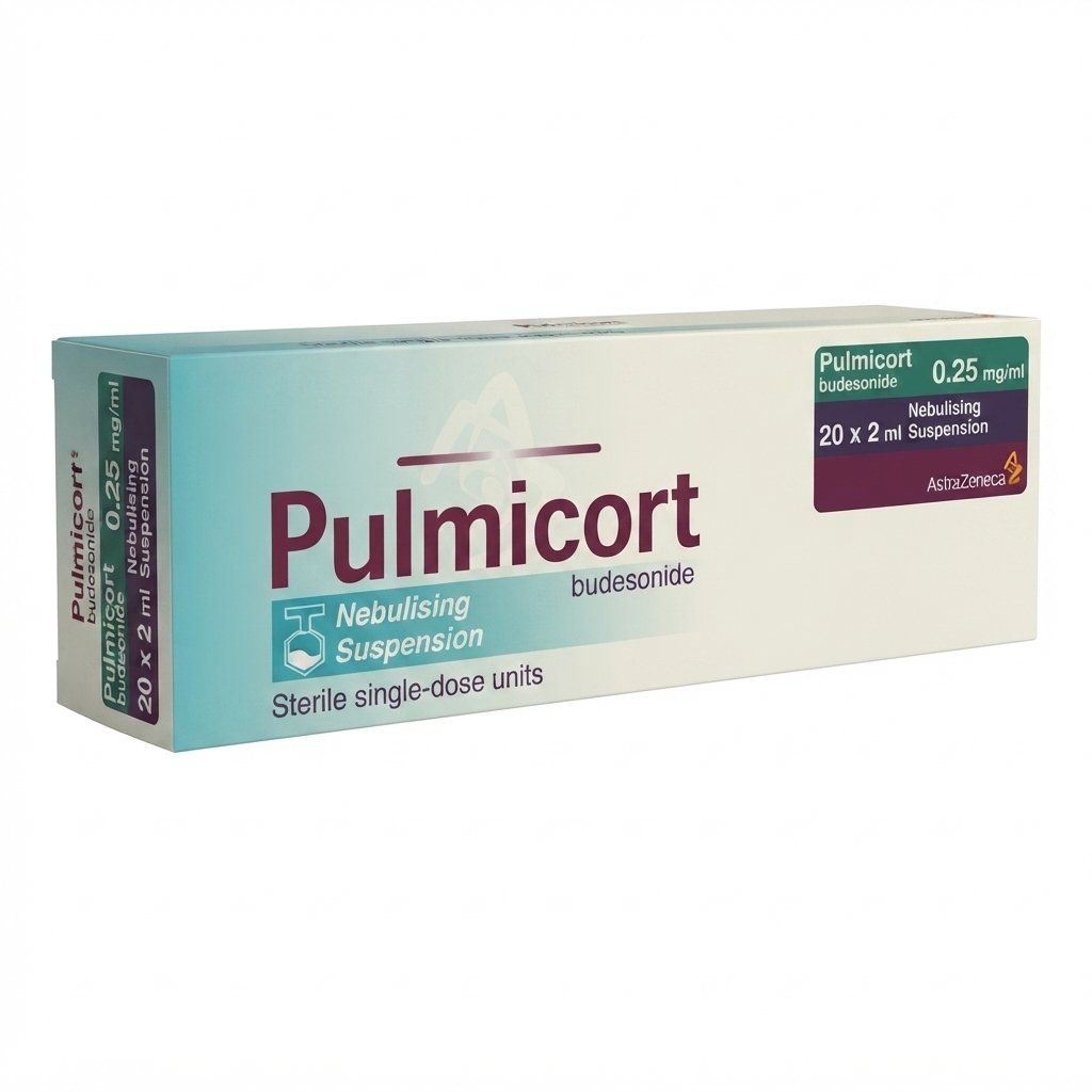 Pulmicort 0.25 mg/ml 5 Nebules for Inhalation for Asthma Treatment and Airway Inflammation Relief