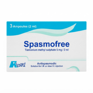 Spasmofree 5 mg/2 ml 5 Ampoules for IM or IV Injection for Relief of Colic, Smooth Muscle Spasms and Abdominal Pain