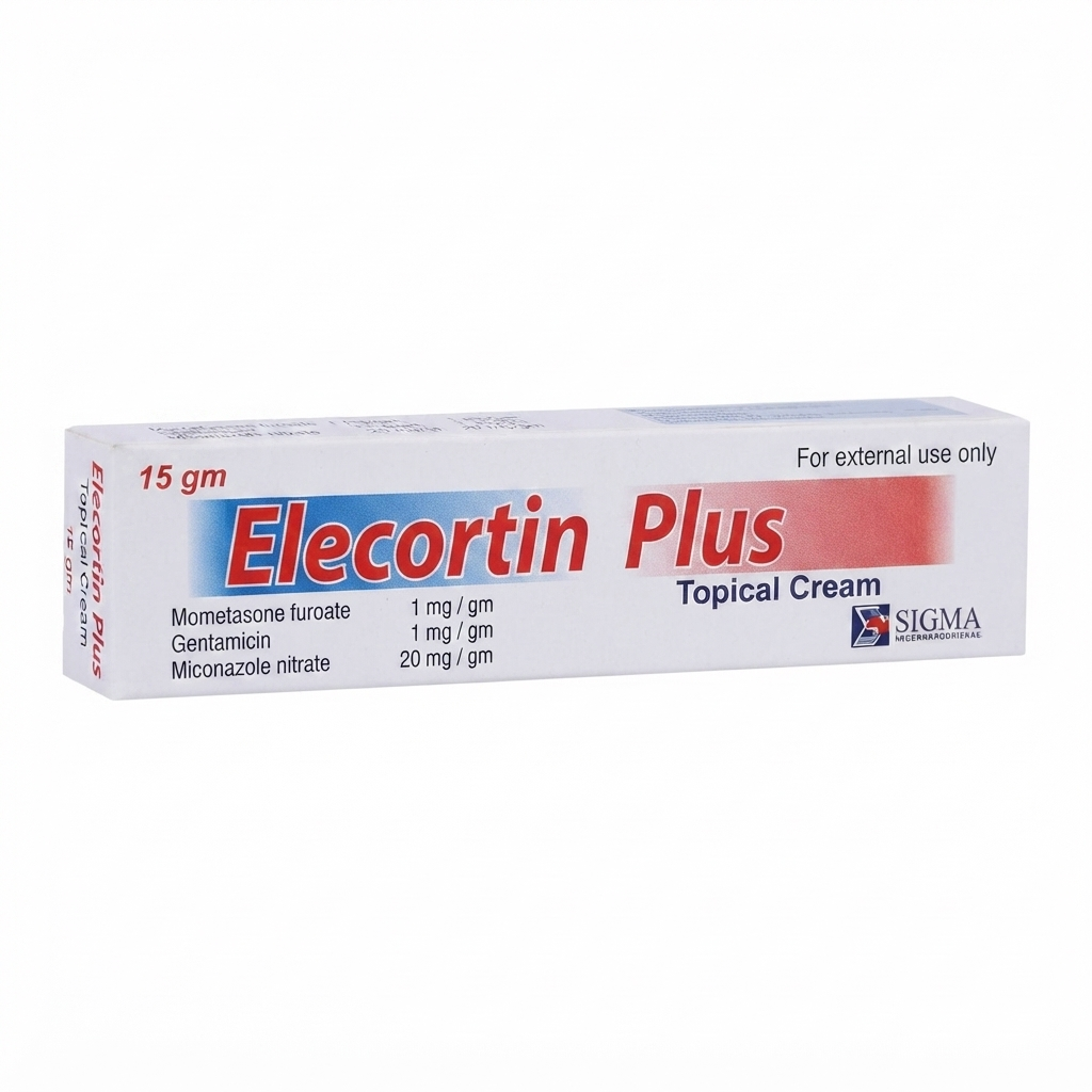 Elecortin Plus Cream Mometasone Miconazole Gentamicin Skin Treatment