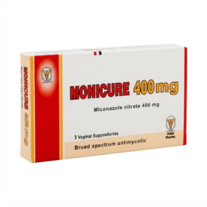 Monicure 400 mg 3 Vaginal Suppositories Antifungal for Vaginal Yeast Infection