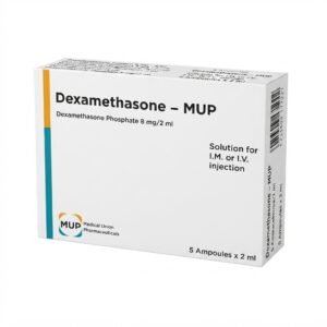 Dexamethasone 8 mg/2 ml 5 Ampoules for Intramuscular or Intravenous Injection for Severe Inflammation and Allergy Treatment