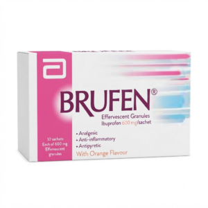 Brufen Effervescent Granules 600 mg 10 Sachets Pain Reliever and Anti-inflammatory